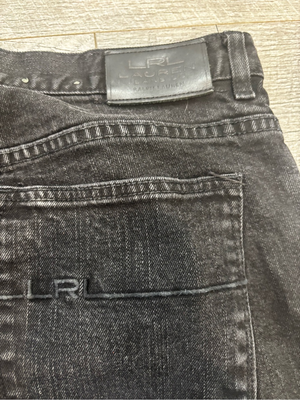 Lauren Ralph Lauren Black Straight-Leg Jeans - Picture 6 of 7